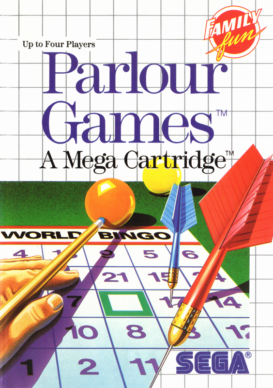 Parlour Games box art for Sega Master System